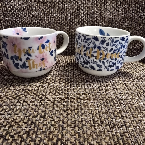 Pier 1 Other - Floral Pier 1 Porcelain Tea Cups
